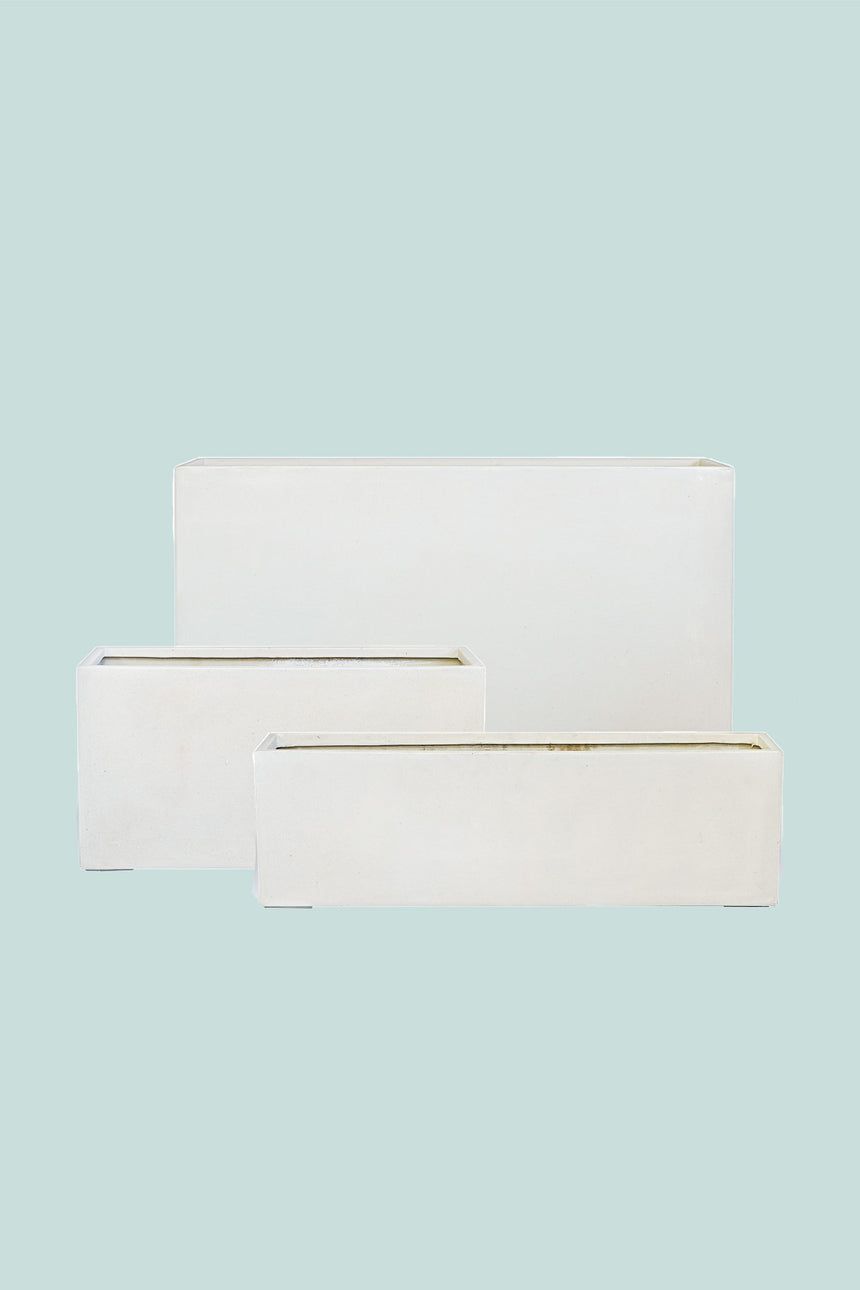 Bianca Trough Planter Range | 3 Colours | 8 Sizes | Auckland Delivery Only