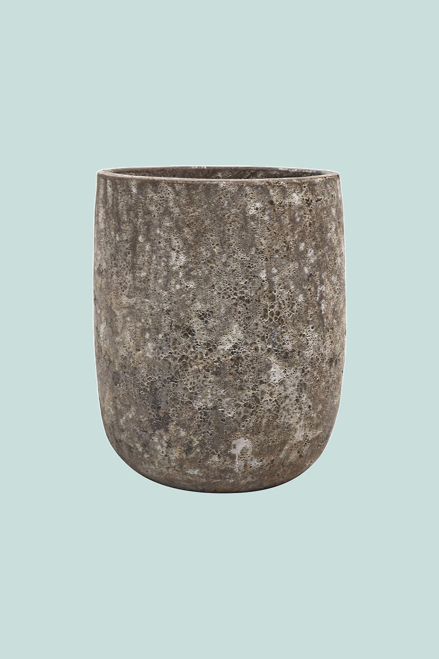 Lava U Pots - 3 sizes - 3 Colours - Heavy Glazed Earthenware Planter Range