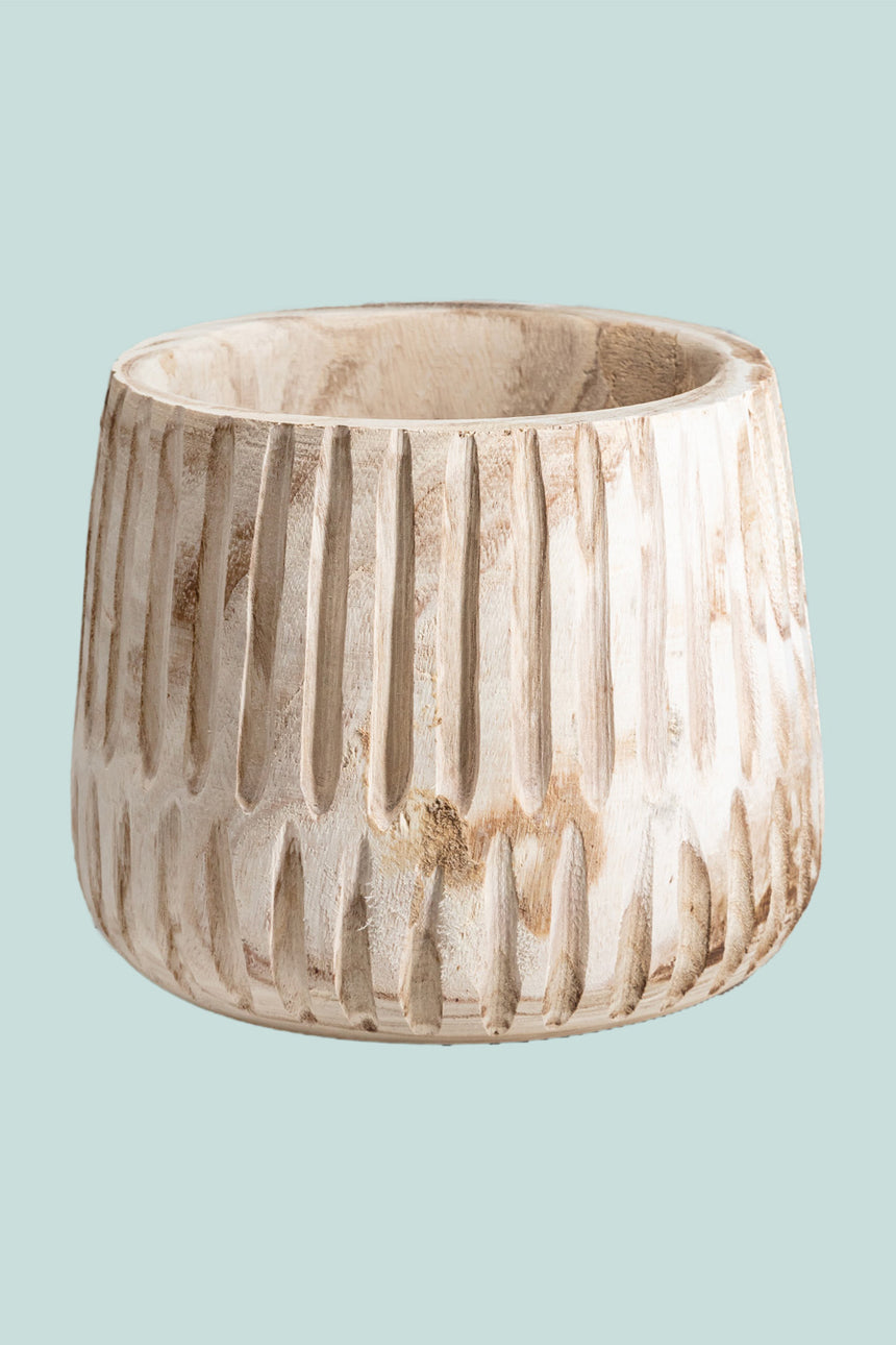 Paulownia Wood Planter - Fits Medium Plants