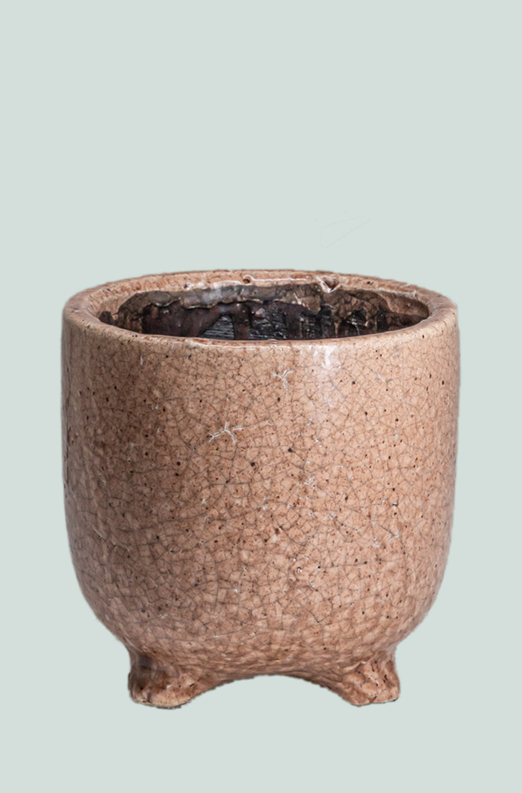Sonora Crackle Glazed Ceramic Planter Range 3 Sizes PlantHouse