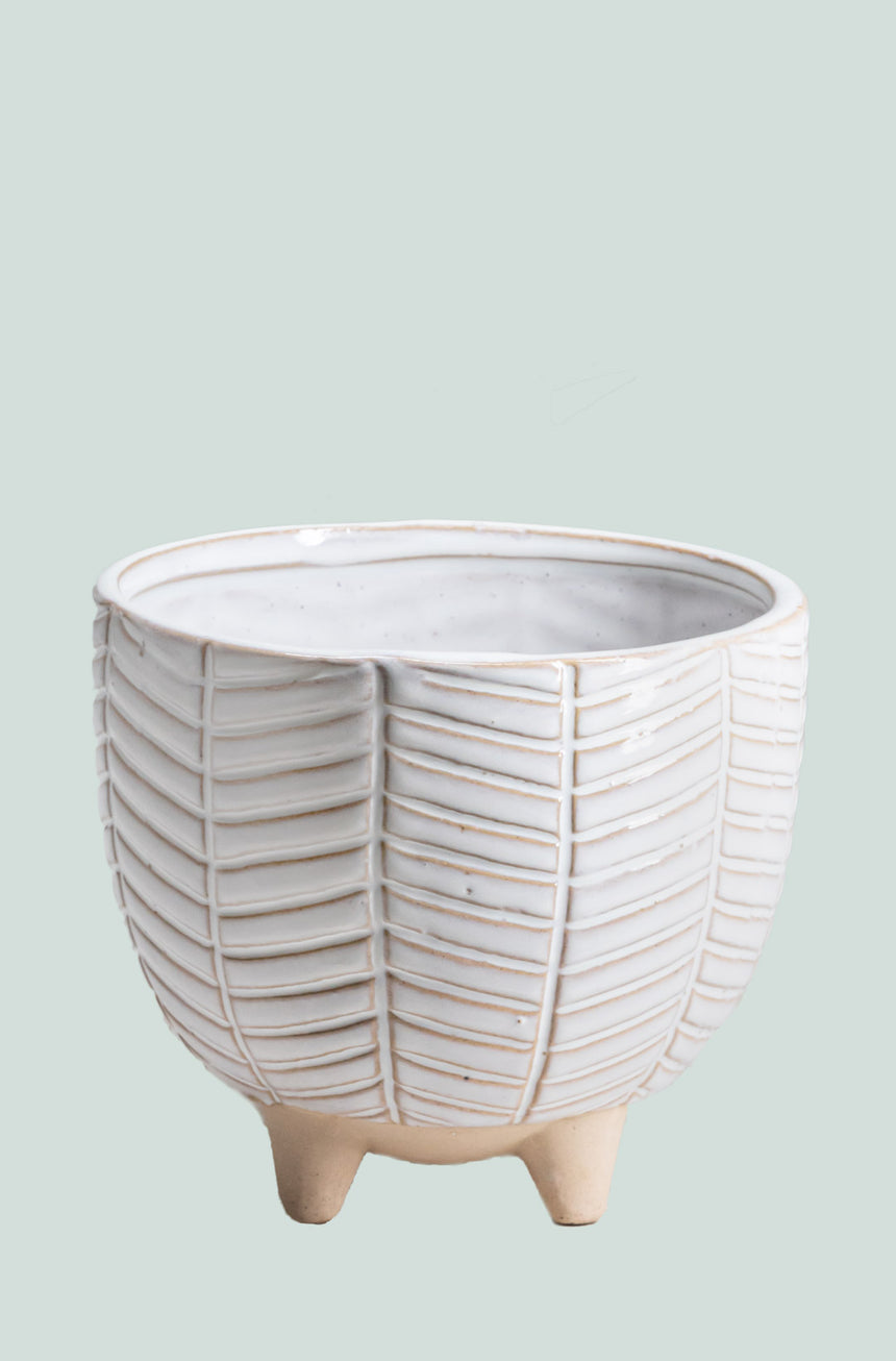 Herringbone Ceramic Bowl