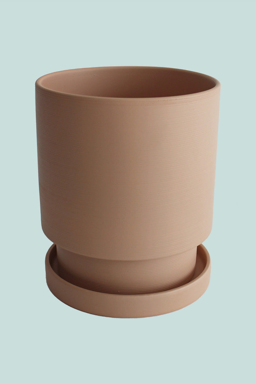 Metro Ceramic Planter 17cm Range - Fits Small Plants - 2 Colours