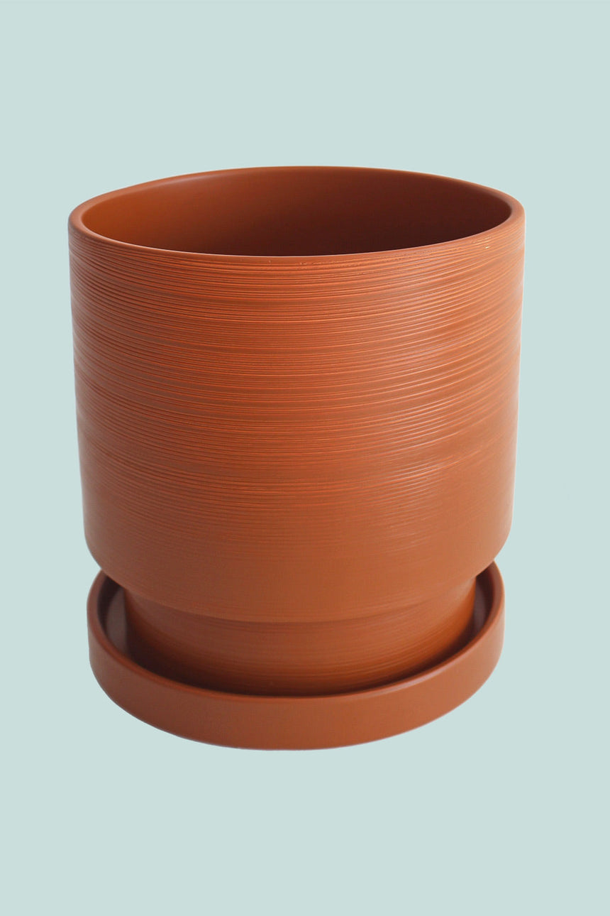 Metro Ceramic Planter 17cm Range - Fits Small Plants - 2 Colours