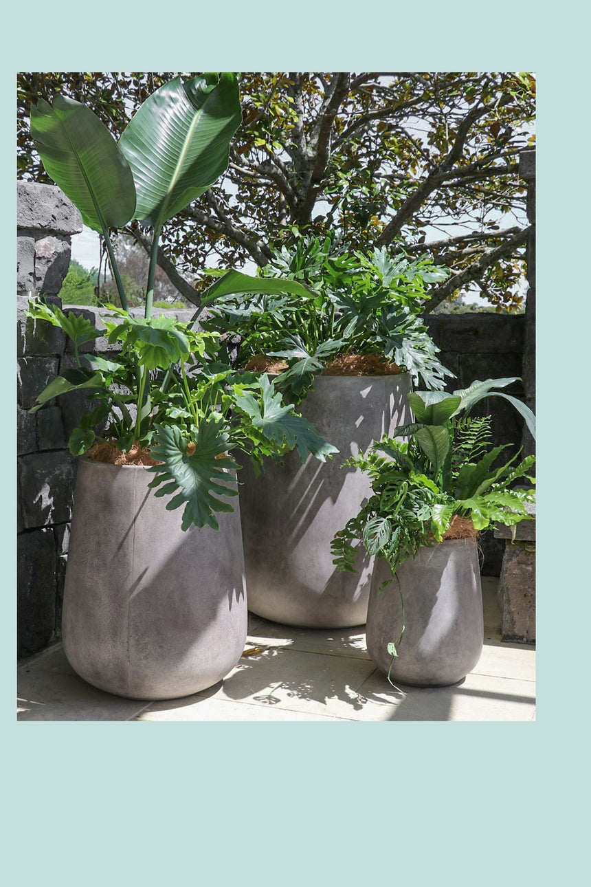 outdoor planter pots nz Karamea Flute Planter Range - 3 Colours