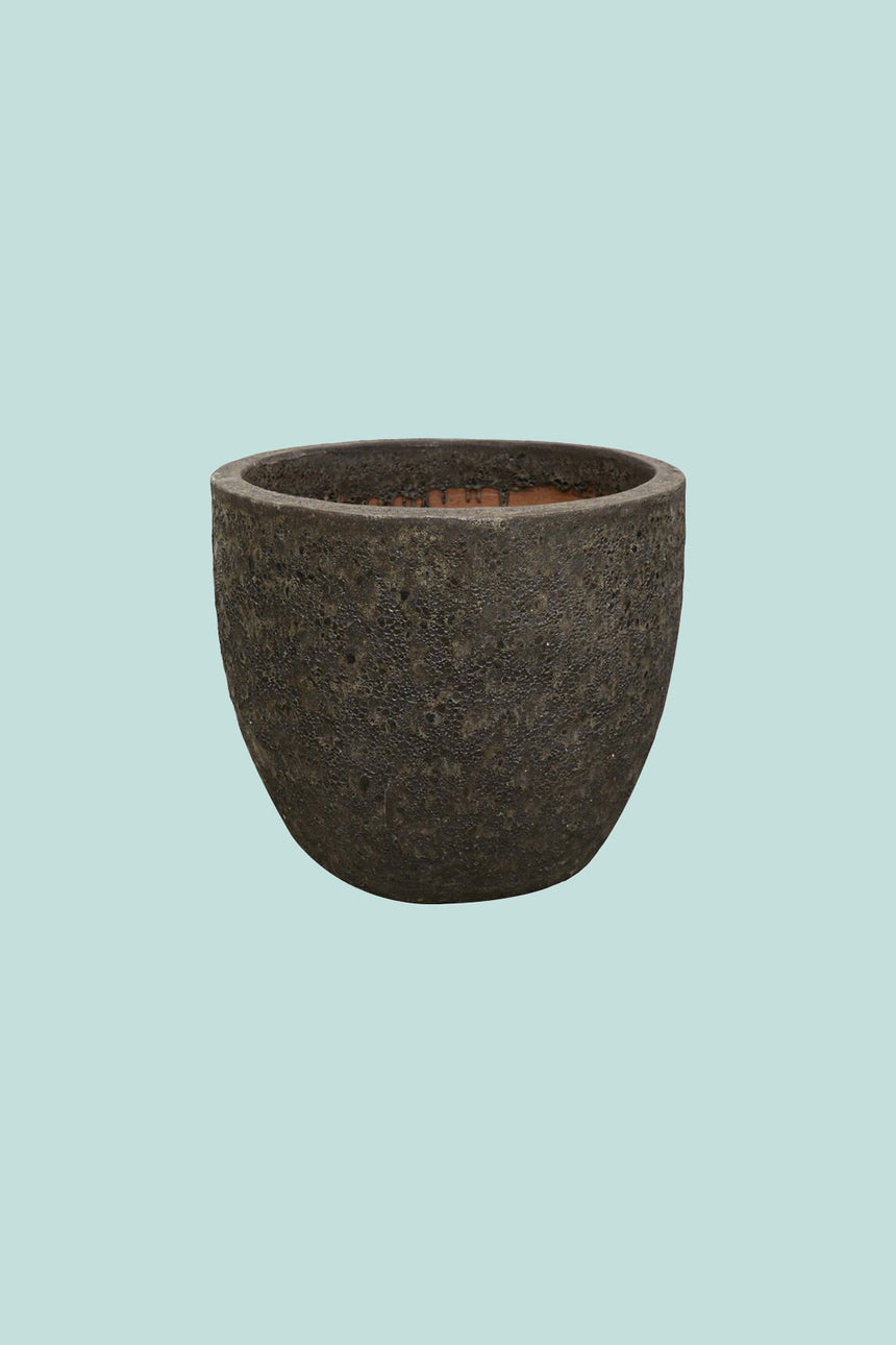 Lava Egg Pots - 4 Sizes - 3 Colours - Heavy Glazed Earthenware Planter Range