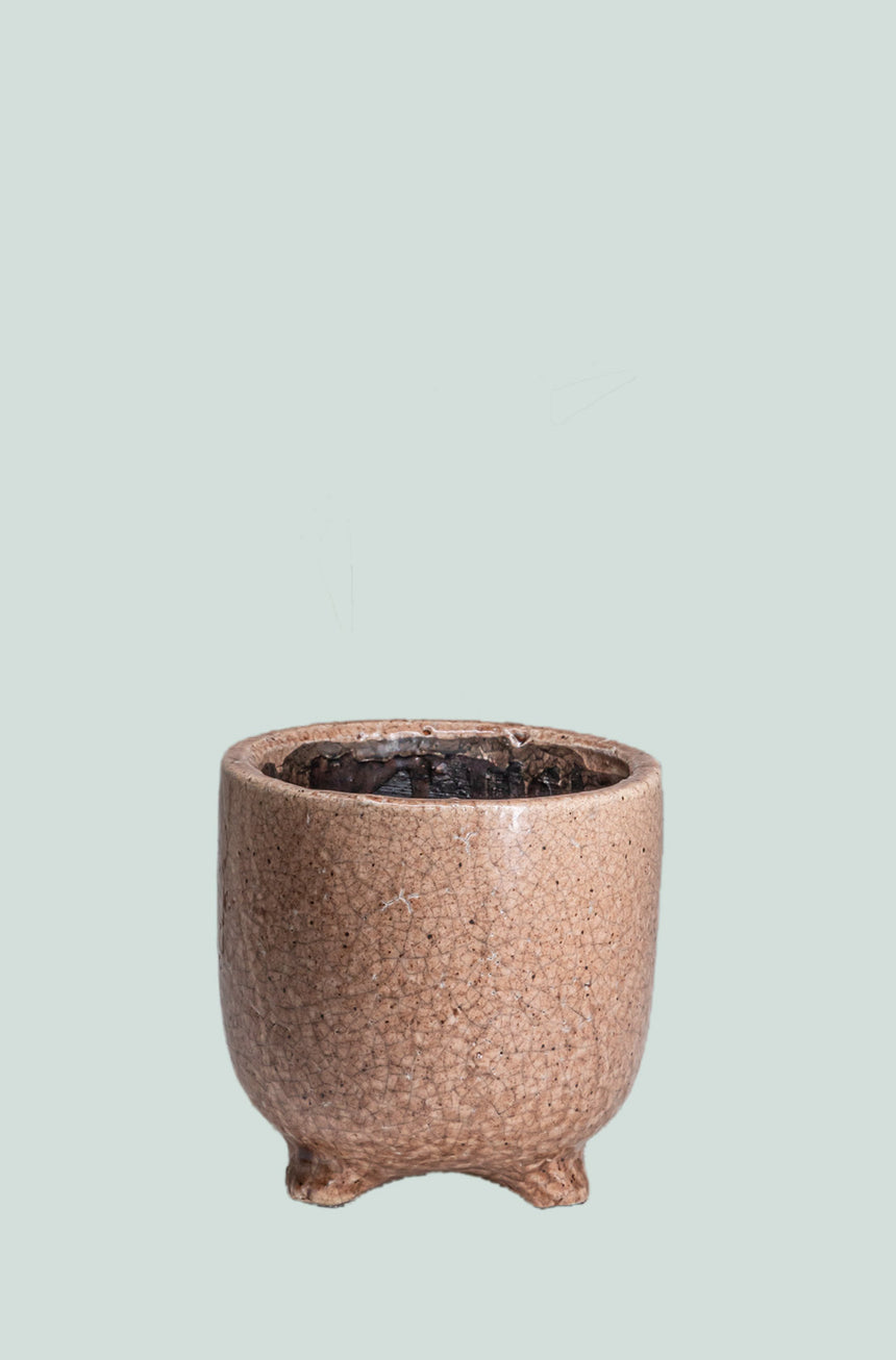 Sonora Crackle Glazed Ceramic Planter Range - 3 Sizes