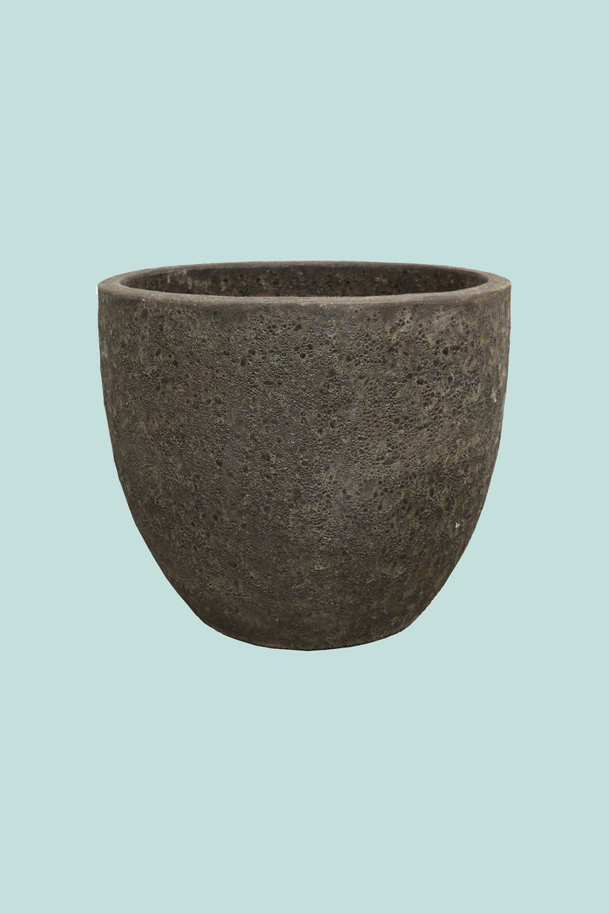 Lava Egg Pots - 4 Sizes - 3 Colours - Heavy Glazed Earthenware Planter Range